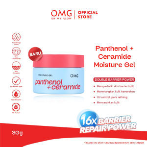 OMG Oh My Glow Glam Panthenol + Ceramide Moisturizer Gel Cream Brightening Skin 16X Barrier Hydrate Healthy Skin Care - 30g