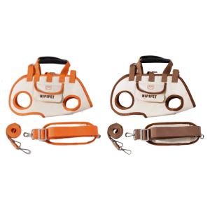 Dog Travel Backpack Breathable Outdoor Pet Carriers Slings Dog Lift Harness with Adjustable Leashes and Shoulder Strap