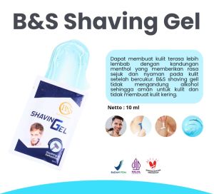 B&S Shaving Gell Gel Cukur Jenggot dengan menthol TRAVEL SIZE 10ml