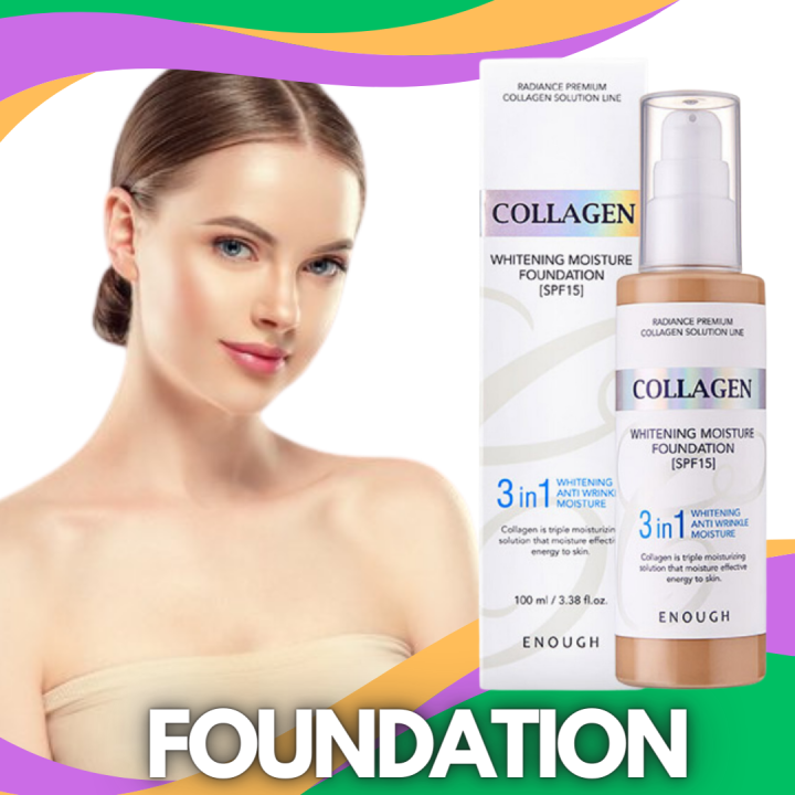 COLLAGEN WHITENING MOISTURE FOUNDATION - 3 in 1 Collagen Whitening ...