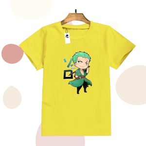 Code8.id DTF Kaos Anak Laki Laki Karakter Anime Zoro Best Seller Awan MURAH DAN TRENDY