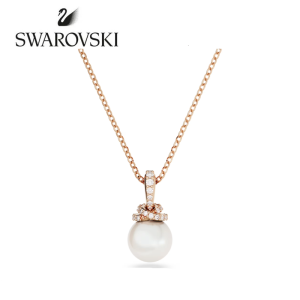 SWAROVSKI Luxury Originally rose gold diamond pearl pendant necklace S925 sterling silver womens fashion necklace