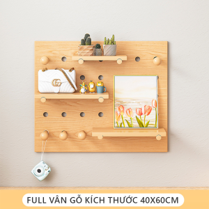 Bảng lỗ PEGBOARD giá treo tường để đồ dùng treo tranh ảnh móc khoá decor phòng cực xinh GP295