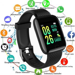 🔥FREE Shipping+COD🔥D13 116 plus Smart Watch Men Blood Pressure Waterproof Sport Smartwatch Women Heart Rate Monitor Fitness Tracker For Android IOS