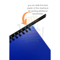 Bindermax Clearbook Display Books 20 Clear Pocket A4 (Refillable) can fit in Short Size Paper. 