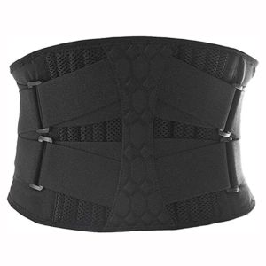 ELITEDEALSHUB Strong Support Lumbar Waist Support Belt Dual Adjustable Strap Sweat Belt Spine Support Belt High Quality Breathable Design Lower Back Brace Sciatica Relief