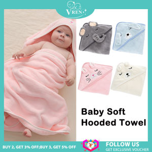 VREN Toddler Baby Hooded Towels Newborn Kids Bathrobe Cloak Super Soft Bath Towel Blanket Warm Sleeping Swaddle Wrap for Infant Boys Girls