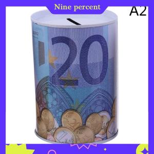 Nine percent Euro đô la tiền Hộp An toàn xi lanh con heo đất ngân hàng ngân hàng cho tiền xu tiền gửi hộp