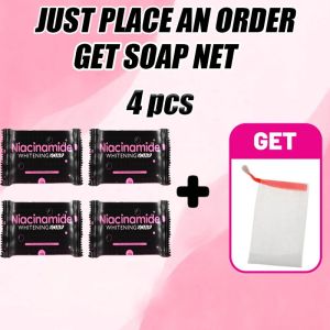 5 PCS PRESTIGE NIACINAMIDE 10x WHITENING SOAP ACNE&OILY SKINDRY SKINDARK SPOT Anti Aging 75g