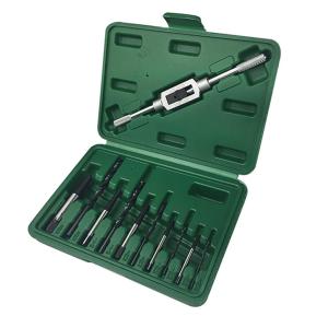 11PCS/Set Damaged Screw Bolt Extractor Drill Bit Adjustable Tap Die Wrench Stripped or Broken Stud Removal HSS Drill Set