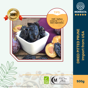 USA Pitted Prune Unsweetened 500g Dried Pitted Prune 美国无核西梅干 Halal Certified Prunes Pitted