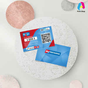 Cetak Kartu My Pertamina Costum Foto Bahan Tebal PVC 096mm Hasil Cetak Anti Pudar Satu Hari Jadi