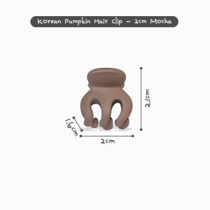 Korean Matt Pumpkin Hair Clip 2cm 3.5cm / Mocha / Black / Plastic / Bun / Hair / Hairstyle / Decoration / 韩国磨砂南瓜夹抓夹发夹 盘发头饰