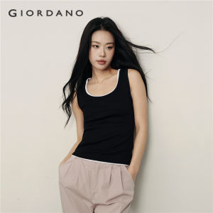Giordano Korea Collection Womens U-neck Sleeveless Slim Ribbed Tank Top 05325558