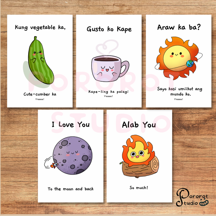 Pororot Studio Witty Love Letter Card Tagalog Valentines for