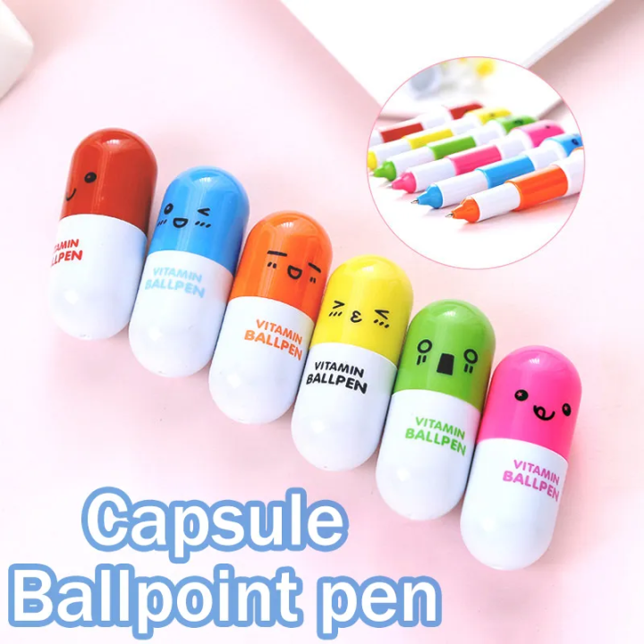 🔥chageey👍 Kawaii Emoji Pen Novelty Creative Retractable Fold Cute