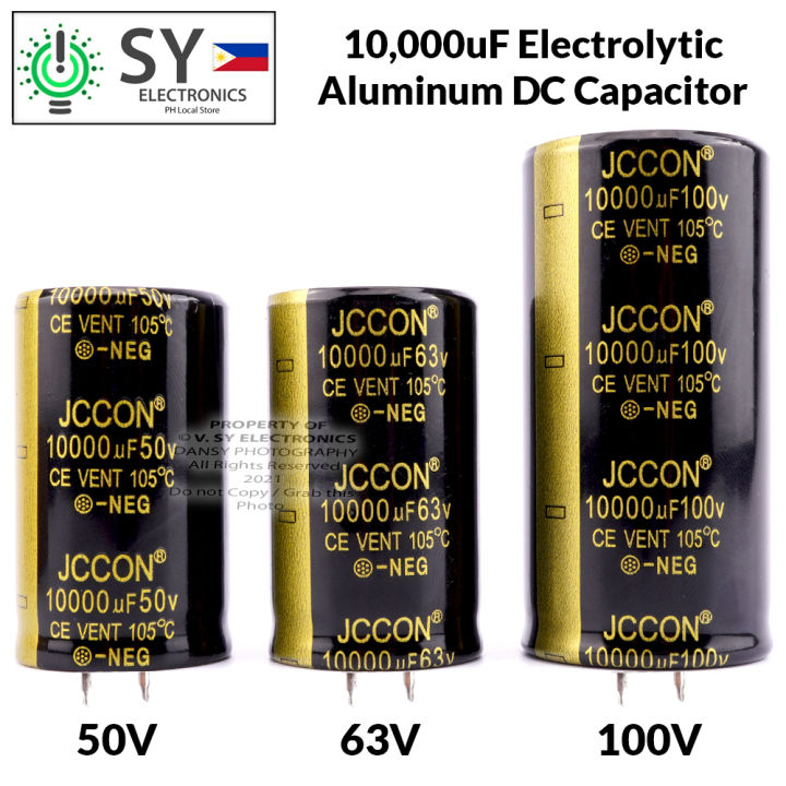 Premium Jccon 10000uf 50v 63v 100v Dc Electrolytic Aluminum Capacitor 10000uf 10000mfd 10000 7352