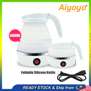 Foldable Silicone Electric Kettle Portable Collapsible Mini Stainless Steel Travel Water Kettle Cerek Lipat Elektrik