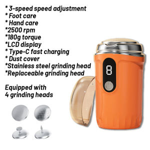 🇸🇬[In Stock]Electric Digital Display Foot File Grinder Callus Remover Dead Skin Feet Care Foot Grinder 电动磨脚器