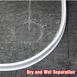 2022 Collapsible Silicone Bathroom Water Retaining Strip Toilet Dry Wet Separation Blocker Shower Threshold Dam Flood Barrier