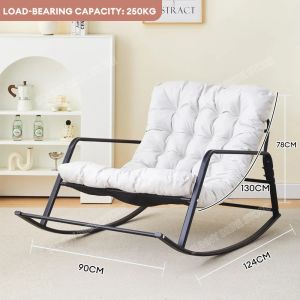 Adjustable Rocking Chair Leisure Lazy Sofa Chair Orange/Grey/White Leisure Chair Lunch Chair for Home/Office/Outdoor