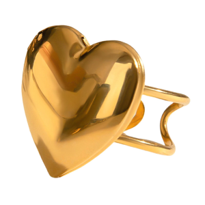 Stylish Heart Photo Locket Rings Metal with Adjustable Photo Box Rings Stainless Steel Texture for a Touch of Romance