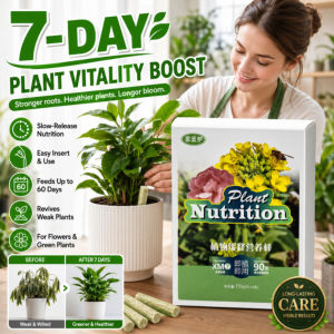 Plant Nutrition Stick Slow Release Stick 7-Day Activation Plant Vitality Enhancer Gardening Supplies