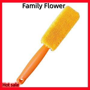Family Flower Flash Sale แปรงทำความสะอาดรถแบบพกพาแปรงทำความสะอาดล้อรถขนกำมะหยี่และขอบล้ออุปกรณ์ดูแลรถอุปกรณ์เสริมแปรงอเนกประสงค์