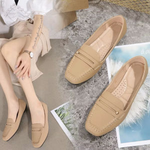HOU Korean Fashion  Women Doll Shoes  Office Flat Shoes Daily Loafer Shoes    A-35 (35-40)