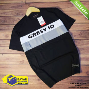 Kaos T-shirt Distro Gresy Apparel Terbaru Clasic Bahan 30s Tebal Atasan Baju Kekinian Keren