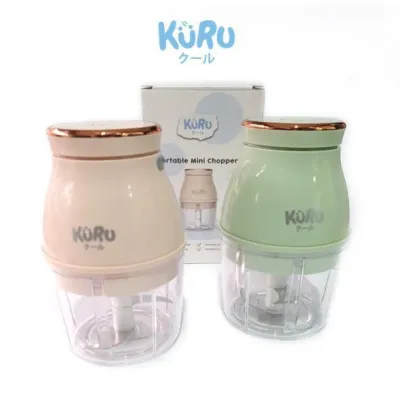 KURU Electric Baby Food Chopper Blender Makanan Bayi Mpasi Penghalus Makanan Bayi Bisa Tanpa Colokan Listrik Traveling