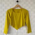 kaos crop lengan panjang wanita/atasan crop terbaru kekinian/baju crop wanita/pakaian wanita spandek. 