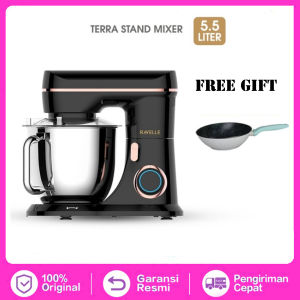RAVELLE Stand Mixer 5.5L Terra Electric Mixer - Platinum Black