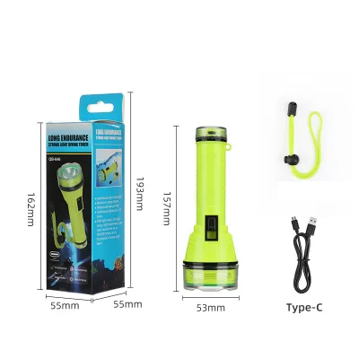 Super bright 100m Diving head lamp lampu suluh kepala lampu suluh rechargeabl waterproof diving flashlight Led High Power camping Fishing