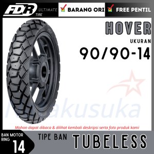 FDR Ban Motor Hover 90/90-14 Tubeless TL Ban Motor Metic Free Pentil