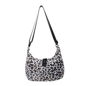 Độc đáo Crossbody Túi gấp mép hoa văn da báo túi đeo vai giản dị Satchel ví cho đi làm hàng ngày và đi chơi bình thường