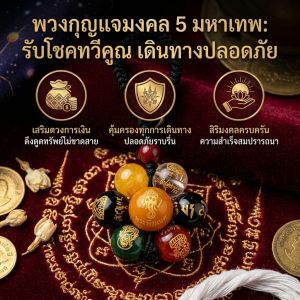 Lucky Wealth God Keychain Five-Direction Brass Coin Charm Vintage Style Pendant Bag Decoration Auspicious Keepsake Chinese Inspired Gift Key Holder Fashion Accessory