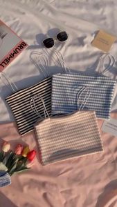 เสื้อสายเดี่ยวลายน่ารัก เสื้อครอปสายเดี่ยว C-01 (มีโค้ดลดเพิ่ม)