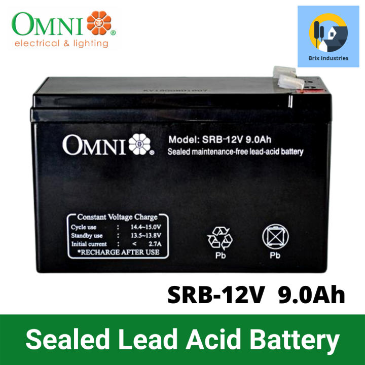 Omni Sealed Rechargeable Battery Sealed Lead Acid Battery 12V 9Ah - SRB ...