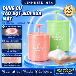 Cốc tạo bọt sữa rửa mặt mịn nhanh an toàn từ nhựa PP thiết kế gọn nhẹ - Có sẵn màu trắng hồng tím