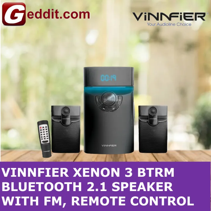 VINNFIER XENON 3 BTRM BLUETOOTH 2.1 SPEAKER WITH FM, REMOTE CONTROL