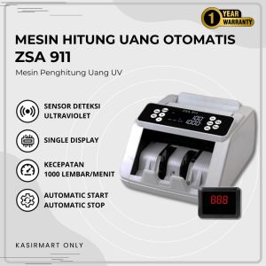 ZSA 911 Mesin Penghitung Uang Kertas / Money Counter / Mesin Hitung Uang ZSA911 Garansi Resmi MC02 MC 02 MC-02 UV Deteksi Uang Palsu
