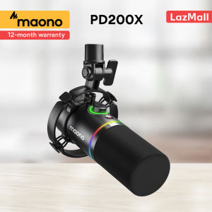 MAONO PD200X XLR/USB Dynamic Gaming Microphone for PCMikrofon for Recording with maono linkPodcast Microphone for StreamingBroadcast Mic with MuteMonitorGainPC Microphones
