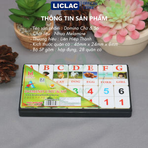 (XẢ KHO) Cờ DOMINO CAO CẤP Size LỚN chất liệu nhựa Melamine Đồ chơi giải trí Boardgame chính hãng Liên Hiệp Thành - LICLAC