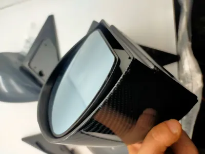 Ralliart Evo3 Waja Wira Satria Honda Civic Ek Eg Evo 3 Mickey Side Mirror Carbon Ralli Art Ganador