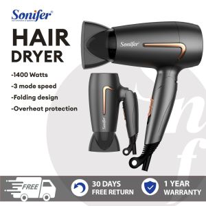 Sonifer Hair Dryer 1400W High Power Blower Low Noise DC Motor Hair Dryer With Hair Nozzle