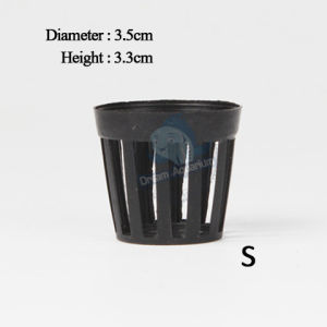 Aquatic Plant Pot Plastic For Aquarium Plants Aquascape Decoration Tank Display Aquatic pot for Live aquarium plants