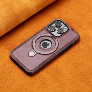 Luxury leather invisible bracket case For iPhone 17Pro Max 17Pro 17Air 16 Pro 15 14plus 13 12Pro Luxury business Leather case