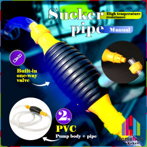 Homehub 2m Car Fuel Tank Sucker Oil Car Oil Absorber Manual Pump Syphon Fuel Saver Liquid Pumping Pipe
