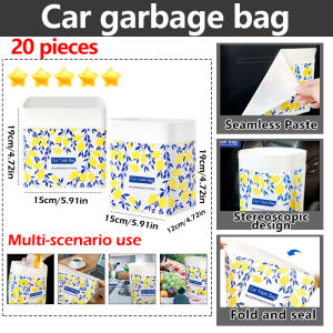 Self Adhesive Car Garbage Bag Disposable Plastic Bag Car Trash Bag Rubbish Bag Car Garbage Plastic Bag Beg Sampah 车载垃圾袋